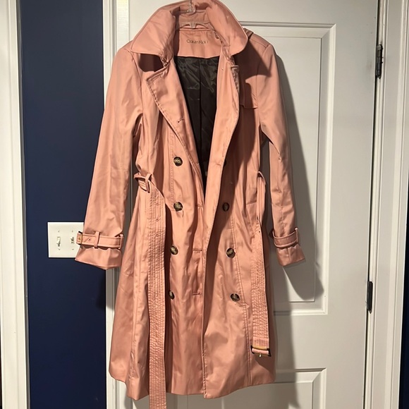 Calvin Klein Jackets & Blazers - Calvin Klein Pink Trench Coat